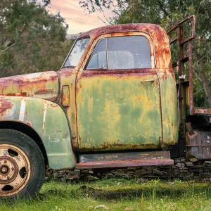 Rustic Old Farm Vehicles