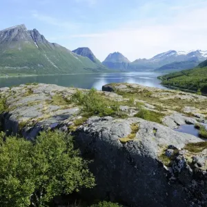 On the RV 17 coast road, Northern Norway, Norway, Scandinavia, Europe On the RV 17 coast road, Northern Norway, Norway, Scandinavia, Europe