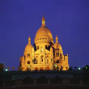 Sacre Coeur Basilica Print at Night Sacre Coeur Basilica Print at Night