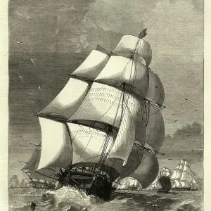 19th Century Sailing Ship Print