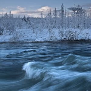 Salmon river in winter