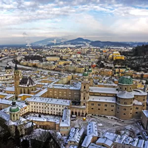 Salzburg picturesque view of old town