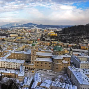 Salzburg picturesque view of old town