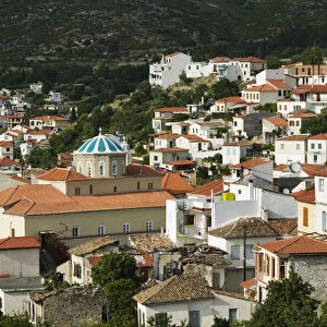 Samos, Ano Vathy Village, Hillside buildings