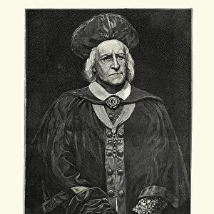 Samuel Phelps as Cardinal Wolsey in Shakespeares Henry VIII