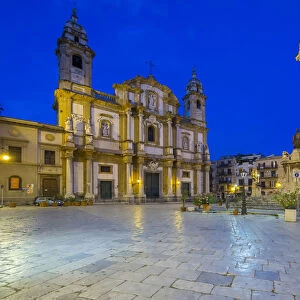 San Domenico church in Piazza San Domenico, historic centre, Palermo, Sicily, Italy