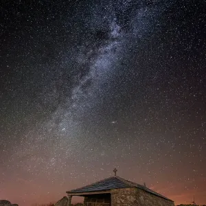 San Vitorio Hermitage and Milky Way San Vitorio Hermitage and Milky Way