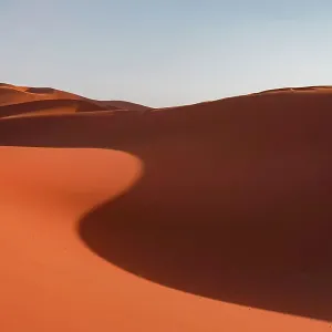 Sand Dune with graceful shadow Sand Dune with graceful shadow