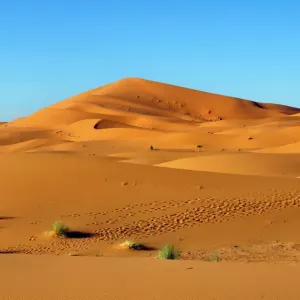 Sand dunes, Erg Chebbi, Morocco, Africa Sand dunes, Erg Chebbi, Morocco, Africa