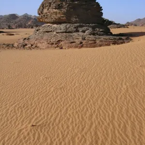 Sand and Rock formations in the Sahara Sand and Rock formations in the Sahara