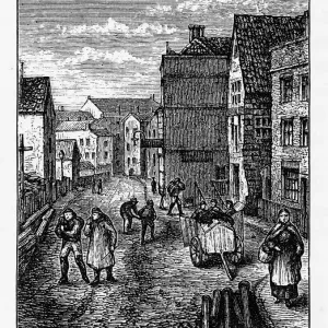 Scarborough Sandside Print, Circa 1840 Engraving Scarborough Sandside Print, Circa 1840 Engraving