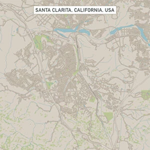 Santa Clarita California US City Street Map