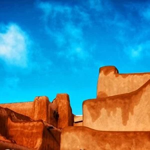 Santa Fe NM, Adobe structure abstract