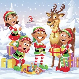 Santa's Helpers Winter Print Santa's Helpers Winter Print