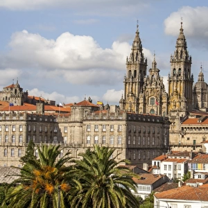 Santiago de Compostela Cathedral and rooftops