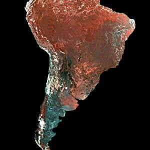 Satellite View of South America