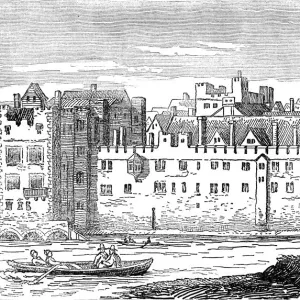 The Savoy, London, 1650, from a drawing by Hollar (Illustration)