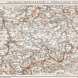 Saxony kingdom map