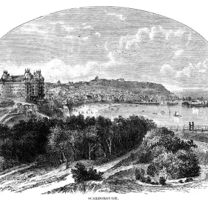 Scarborough 1878 Vintage Engraving Print Scarborough 1878 Vintage Engraving Print