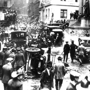 Scene Of Bombing Of Wall Street In New York City