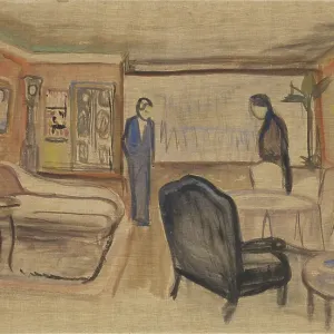 Scene From The Play Ghosts By Henrik Ibsen