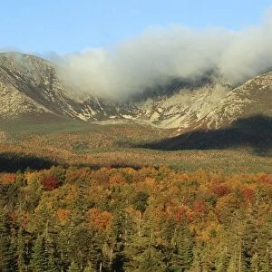 Scenic View of Cloud Cover over Mount Katahdin