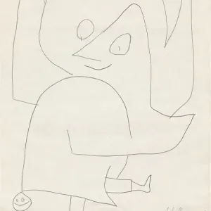Ángel de Campanillas, 1939. Artista: Klee, Paul (1879-1940). Ángel de Campanillas, 1939. Artista: Klee, Paul (1879-1940).
