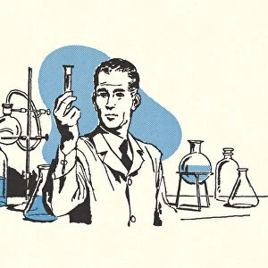 Scientist in a Chemistry Lab