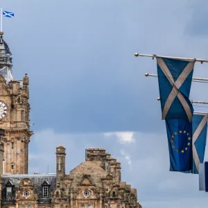 Scottish flags, Edinburgh