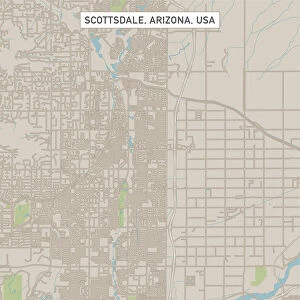 Scottsdale Arizona US City Street Map