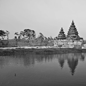Sea shore temple with Reflection