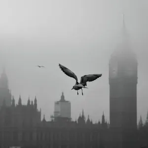 Seagull Over Westminster Seagull Over Westminster
