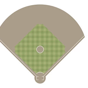 Section of baseball field