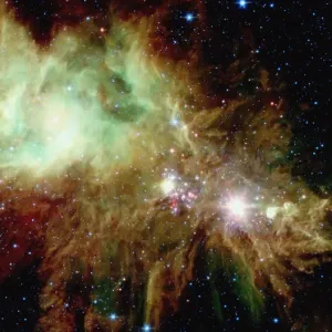 Section of The Christmas Tree star cluster, satellite view Section of The Christmas Tree star cluster, satellite view