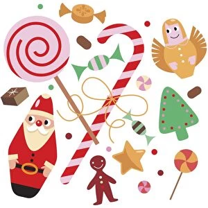 Selection of Christmas sweets