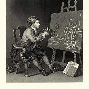 Self Portrait of the Artist by William Hogarth