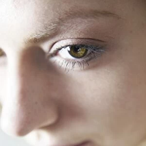 Sensual face of a young woman, close-up
