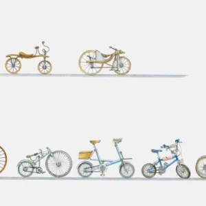 Séquence d'illustrations de l'histoire du vélo. Séquence d'illustrations de l'histoire du vélo.