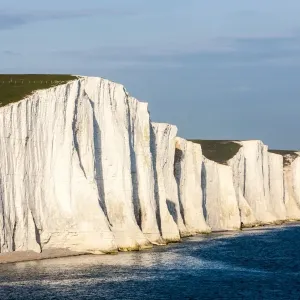 Seven Sisters chalk cliffs, Seaford, Sussex, England, United Kingdom Seven Sisters chalk cliffs, Seaford, Sussex, England, United Kingdom