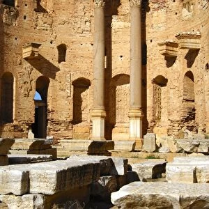 Severan Basilica, Ruins of the Roman City Leptis Magna, Libya