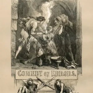 Shakespeare, The Comedy of Errors; Engraving Shakespeare, The Comedy of Errors; Engraving