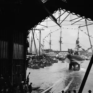 History Photographic Print Collection: Historic America's Cup Yacht Race