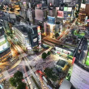 Shibuya Scramble Crossing, Tokyo Shibuya Scramble Crossing, Tokyo