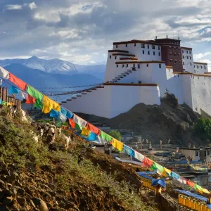 Shigatse Dzong Print: Little Potala Fortress