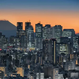 Shinjuku Skyline with Mt Fuji Shinjuku Skyline with Mt Fuji