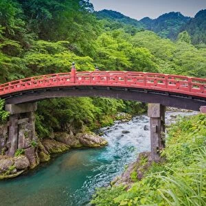 Shinkyo Bridge or sacred bridge in Nikko, Japan