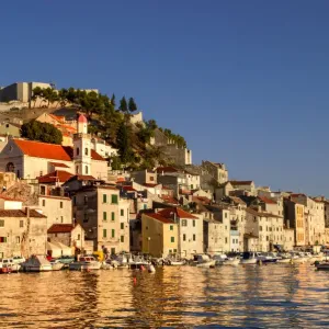 Sibenik seen from Barnj beach, Croatia Sibenik seen from Barnj beach, Croatia