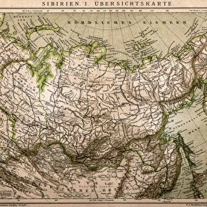 Siberia outline map