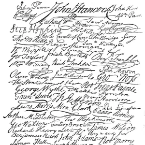 Signatures to the American Declaration of Independence