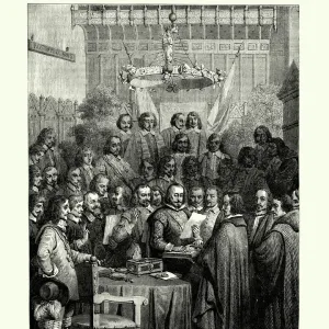 Signing the Treaty of Westphalia